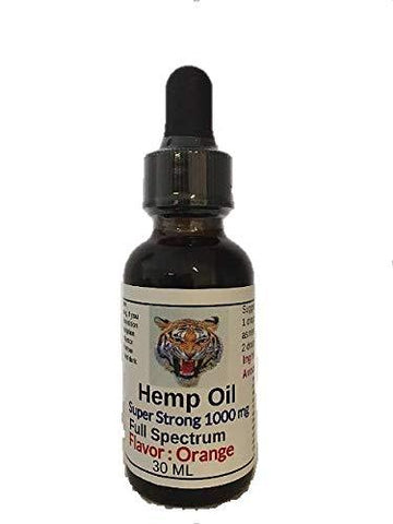 New Hemp Oil 1000 mg Super Strong (Orange)