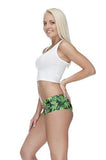 Marijuana Weed Hipster Fashion Panties Sexy Naughty Fun Lingerie Gifts Ladies Underwear with Hygienic Liner - Small