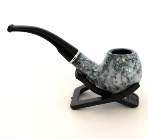 Marbleized Sherlock Style Tobacco Pipe