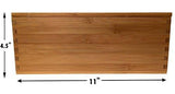 Blake & Lake Wood Stash Box with Rolling Tray - Wood Stash Box w/Storage - Rolling Tray Stash Box - Premium Quality Dovetail Design Discrete Wooden Stash Boxes (Natural)