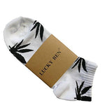 5 Pairs Unisex Marijuana Weed Leaf Boat Warm Cotton Socks