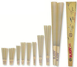 RAW Classic Natural Unrefined 20-Stage Rawket Launcher - 20 Cone Variety Pack (1 Pack)