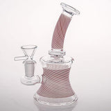 SEA Glass Smokeless Inhalers Pink Glass Vase 16cm