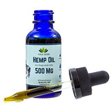 Full-Spectrum Hemp Oil (500 mg)- Provides Anxiety Relief for Dogs and Cats, Calming Effect Helps Pets Relax, Aids in Stress and Pain Treatment, Premium Organic Pure Extract Supplement Drops