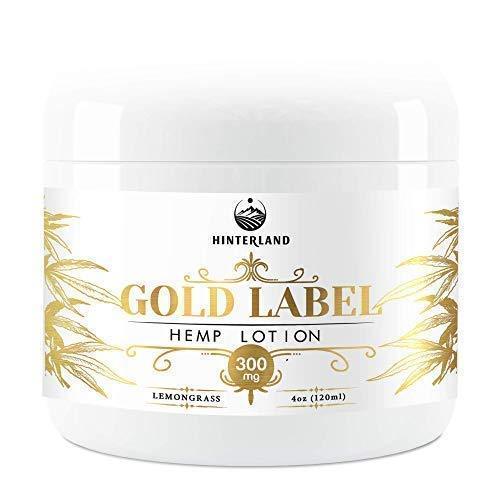 Hemp Pain Relief Cream for Arthritis, Inflammation, Sore Muscles, Joint, Back, Shoulder, Neck Pain, Physical and Sports Therapy - 300mg Extract - Lemongrass Scent - Made in USA - Large 4oz. Container