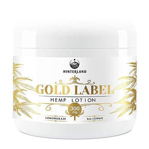 Hemp Pain Relief Cream for Arthritis, Inflammation, Sore Muscles, Joint, Back, Shoulder, Neck Pain, Physical and Sports Therapy - 300mg Extract - Lemongrass Scent - Made in USA - Large 4oz. Container