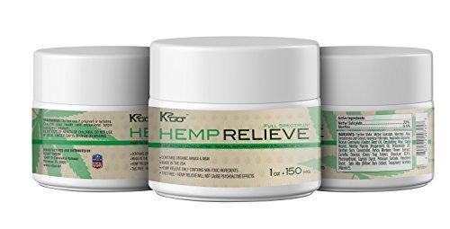 Organic Virgin Hemp Extract Pain Relief Cream 150 mg plus Arnica and MSM Introductory price
