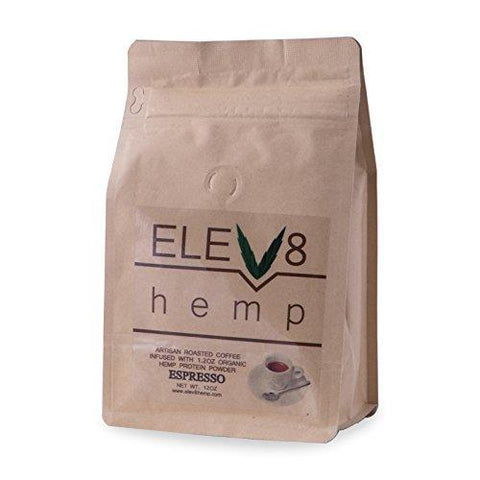 Organic Artisan Roasted Hemp Coffee 12oz Ground (Espresso)