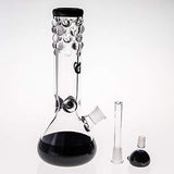 SEA Glass Smokeless Inhalers Black Glass Vase 27cm