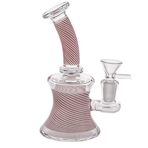 SEA Glass Smokeless Inhalers Pink Glass Vase 16cm
