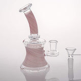 SEA Glass Smokeless Inhalers Pink Glass Vase 16cm