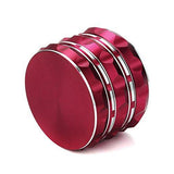 Fancystyle Grinder Polygon 4 Pieces Herb Grinder Spice Grinder Spice Mill with a Pollen Scraper (Red)