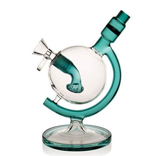 Green Globe Glass Crafts Accessories 14.4mm Glass Bow Tall 7.5in 260g (Glass-A) (Glass-A)