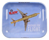 RAW Prepare for Flight Metal Rolling Tray (Large 13.5"x11")