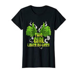 Womens This Girl Loves Da Weed T-Shirt | Funny Cannabis THC CBD
