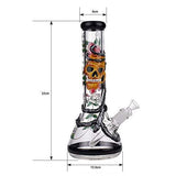 MRY Handmade Glass Glassware Home Decor Craft Tube Vase 12.6"