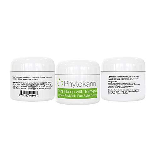 Pure Hemp with Turmeric Topical Pain Relief Cream for Arthritis, Joint Pain, Inflammation, Back, Knee, Neck, Feet, Muscle Soreness, and Fibromyalgia and Carpel Tunnel Relief