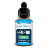 Hemp Oil 1000mg Full Spectrum - for Pain Relief, Stress & Inflammation - Anti-Anxiety - Improves Mood, Sleep Patterns, Hair - Sans CBD