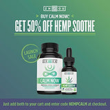 Hemp Soothe™ Full Spectrum Hemp Seed Oil - Mint Flavored Hemp Oil Drops Formulated for Optimal Calm and Comfort - Includes Omega 3 Fatty Acids to Help Support Joint, Heart and Brain Health