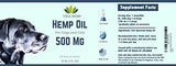 Full-Spectrum Hemp Oil (500 mg)- Provides Anxiety Relief for Dogs and Cats, Calming Effect Helps Pets Relax, Aids in Stress and Pain Treatment, Premium Organic Pure Extract Supplement Drops