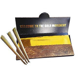 SUHAPPY 10Pcs/Box Gold Cigarette Rolling Paper Classic Smoking Paper Tobacco Cigarette Accessories