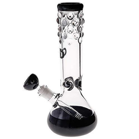 SEA Glass Smokeless Inhalers Black Glass Vase 27cm