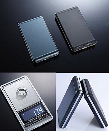 LuckyStone Portable Electronic Balance Gram Digital Pocket Jewelry and Kitchen Food Weighing 100 g/0.01 g Scale, Stainless Steel