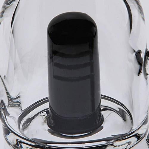 GahucYsan Glass Black Beer Bong 25 cm Tall 14.4 mm Bowl Handmade