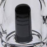 GahucYsan Glass Black Beer Bong 25 cm Tall 14.4 mm Bowl Handmade