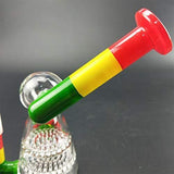 Handmade Leaf Transparent Glass Water Bottle Best Gift for a Friend ice Water Pipe, Height 16cm/Weight 156g