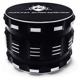 [Upgraded Version] Best Herb Grinder By Kozo Grinders. Large 4 Piece, 2.5" Black Aluminium