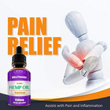 Hemp Oil Drops 1500mg, 100% Pure Natural Ingredients Full Spectrum Co2 Extracted, Anti-inflammatory, Help Reduce Stress, Anxiety and Pain, Vegan Vegetarian Friendly