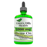 Hemp Oil 1000MG 4 oz Full Spectrum Premium Hemp Oil for Pain Anxiety, Stress and Inflammation. Improves Mood Sleep Skin & Hair Organic Vegan Non-GMO Orange Flavor Low Intro Price