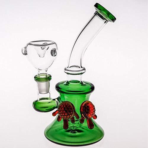 Sunlin Handmade Green Turtle Shape Glass Vase 17cm