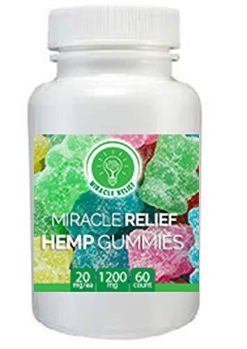 A Full 1200mg Hemp Oil in 60 Chewable Gummy Bears- Providing Essential Nutrients in The Latest Superfood, Hemp