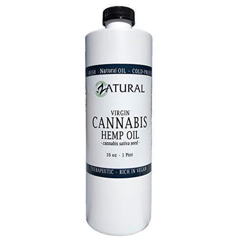Hemp Oil Anti-Inflammatory_Pain Relief_100% Pure_Cold Pressed_High Vegan Omegas 3 & 6_No Fillers or Additives, Therapeutic Grade (16 Ounce)