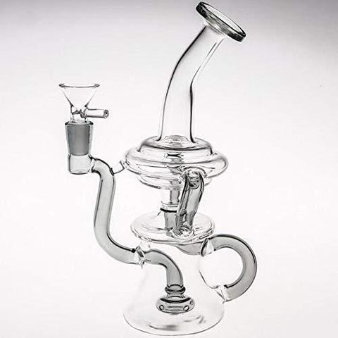 Sunlin Grey Handmade 20cm Glass Vase