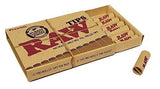 Bundle - 5 Items - RAW King Size Supreme, 110 Roller and Pre-rolled Tips with Rolling Paper Depot Rolling Tray (Rasta Racer) and Doobtube