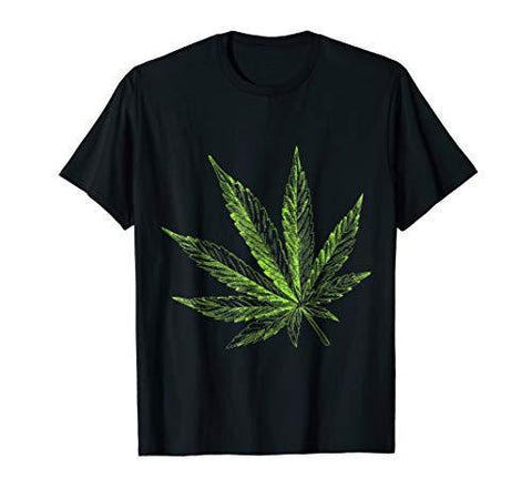 Weed Leaf Shirt Marijuana Cannabis Hemp CBD Cannabidiol Oil