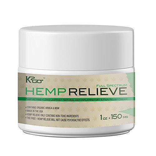 Organic Virgin Hemp Extract Pain Relief Cream 150 mg plus Arnica and MSM Introductory price