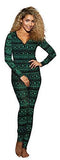 High Demand Women's Black Green Knit Jersey Onesie-M