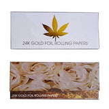 SUHAPPY 10Pcs/Box Gold Cigarette Rolling Paper Classic Smoking Paper Tobacco Cigarette Accessories
