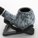Marbleized Sherlock Style Tobacco Pipe