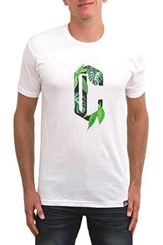 CHIEFTON Tropical C T-Shirt, Off-White, Large