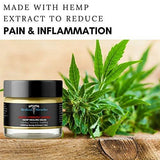 Hemp Pain Cream Salve - Extra Strength 1000mg Full Spectrum Hemp Extract - Fast Muscle and Joint Pain Relief. 2oz