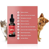 Hemp Oil for Dogs & Cats (500mg) - Rich Organic Full Spectrum Hemp Extract for Pets | Separation Anxiety Relief for Dog & Cat | Calming Joint Support & Natural Pain Relief | 100% Safe - Made in USA