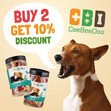 CeeBeeDoo Dog Treats with Hemp Oil for Pain Relief & Anxiety – Healthy & Tasty Hemp Treats for Dogs – Natural Pet Hemp Chews Dog Calming Treats for Small & Large Dogs, (Steak Bites)