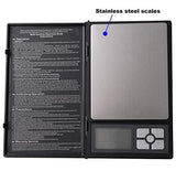 NVTED Digital Pocket Scale, 2000grams in 0.1g Notebook shaped Mini Size Stainless Steel Digital Pocket Scales for Kitchen, Jewellery Shop,Laboratory