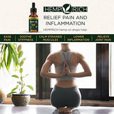 Full Spectrum Hemp Oil for Pain, Anxiety & Stress Relief - 500mg of Pure Hemp Extract - Grown & Made in USA - Anti-Inflammatory & Joint Support - Helps with Sleep, Mood, Skin & Hair - 1 Fl oz (30ml)