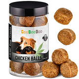 CeeBeeDoo Dog Treats with Hemp Oil for Pain Relief & Anxiety – Healthy & Tasty Hemp Treats for Dogs – Natural Pet Hemp Chews Dog Calming Treats for Small & Large Dogs, (Chicken Balls)